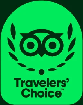 Tripadvisor Travelers' Choice award badge won by UVA Meridian Bay Resort