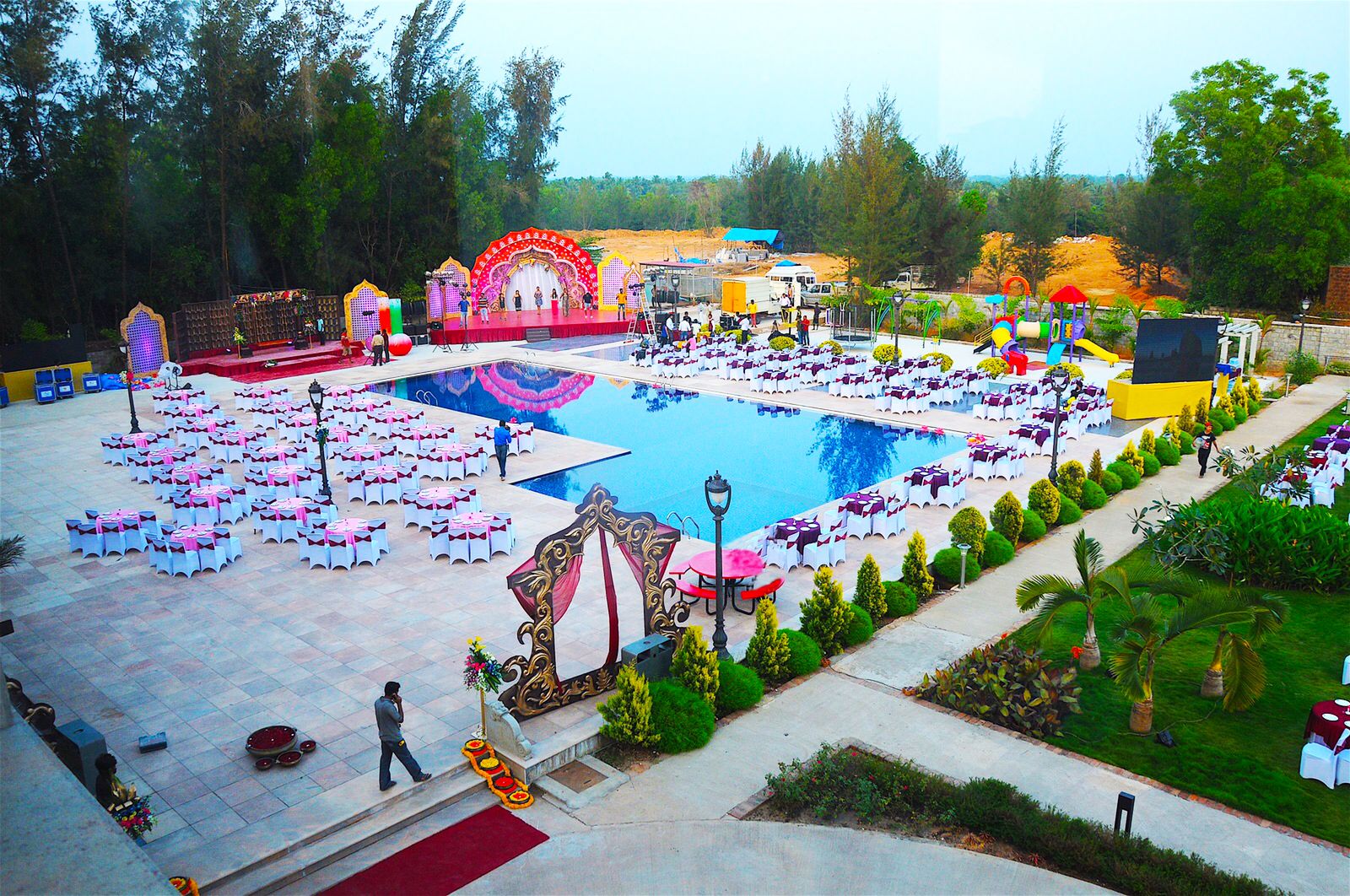 Pool Deck at UVA Meridian Convention Centre