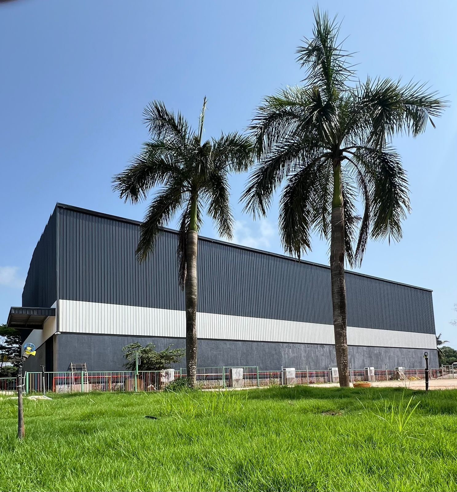 UVA Meridian Film Studio sound stage exterior, Kundapura