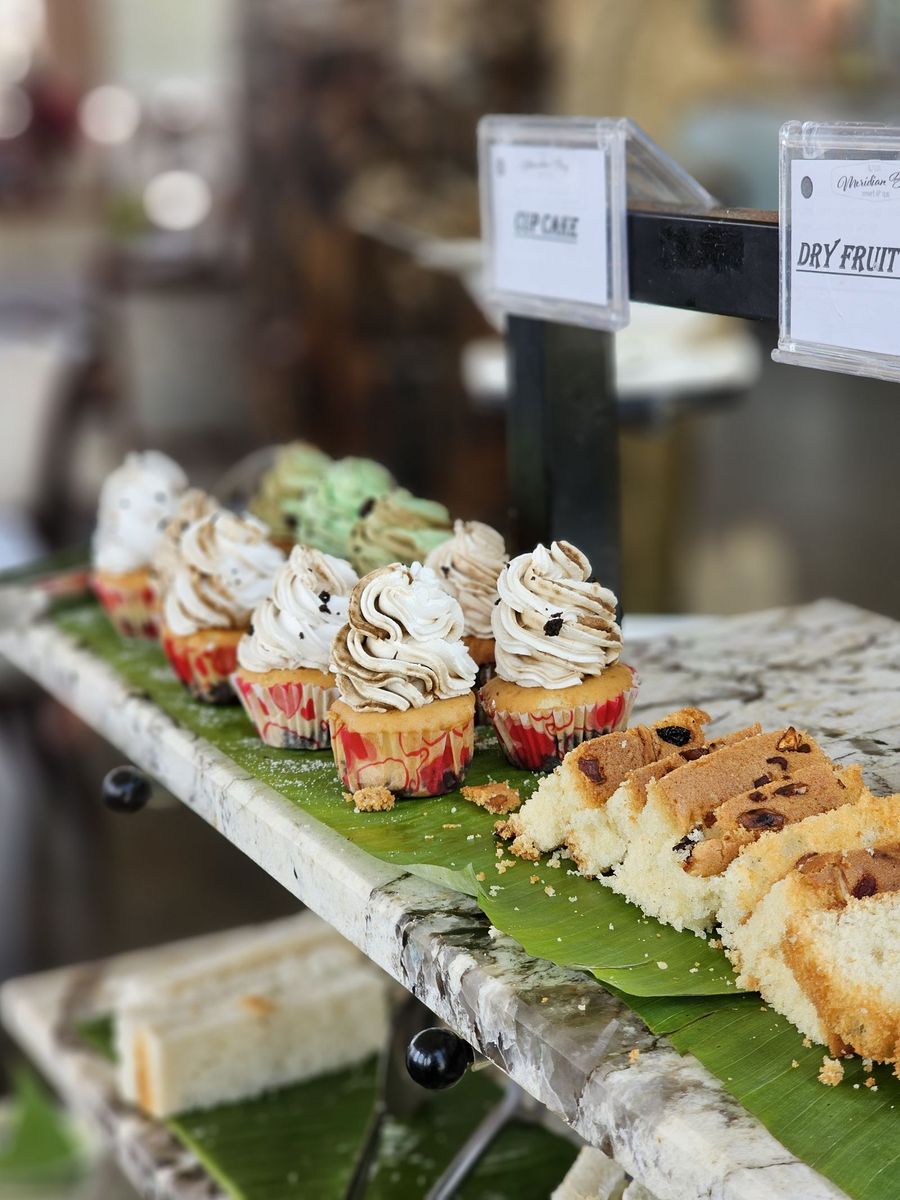 Pastries on display at Brownies bakery