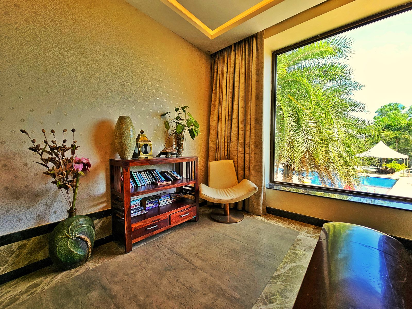 Executive Room window with pool view at UVA Meridian